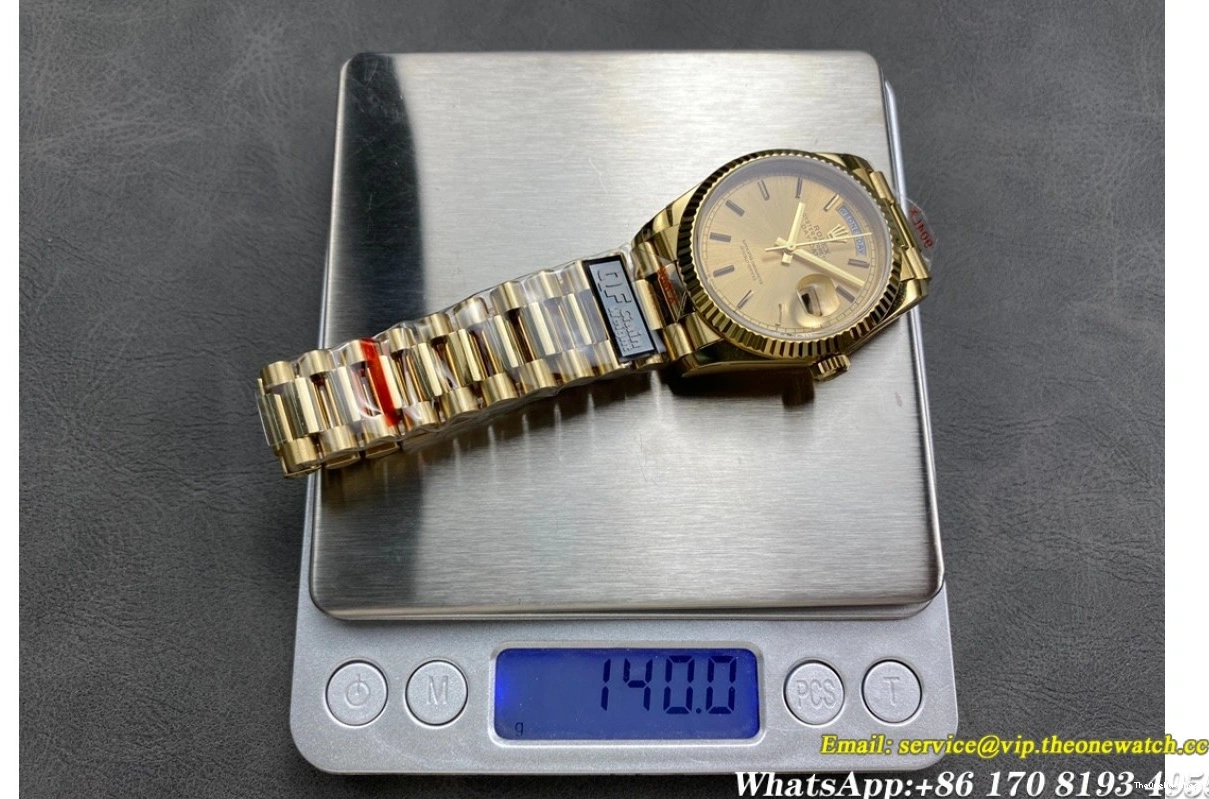 Weight) Stk YG Gold 128238 VR3255(Gain QF DayDate V3 YG 36mm 0513